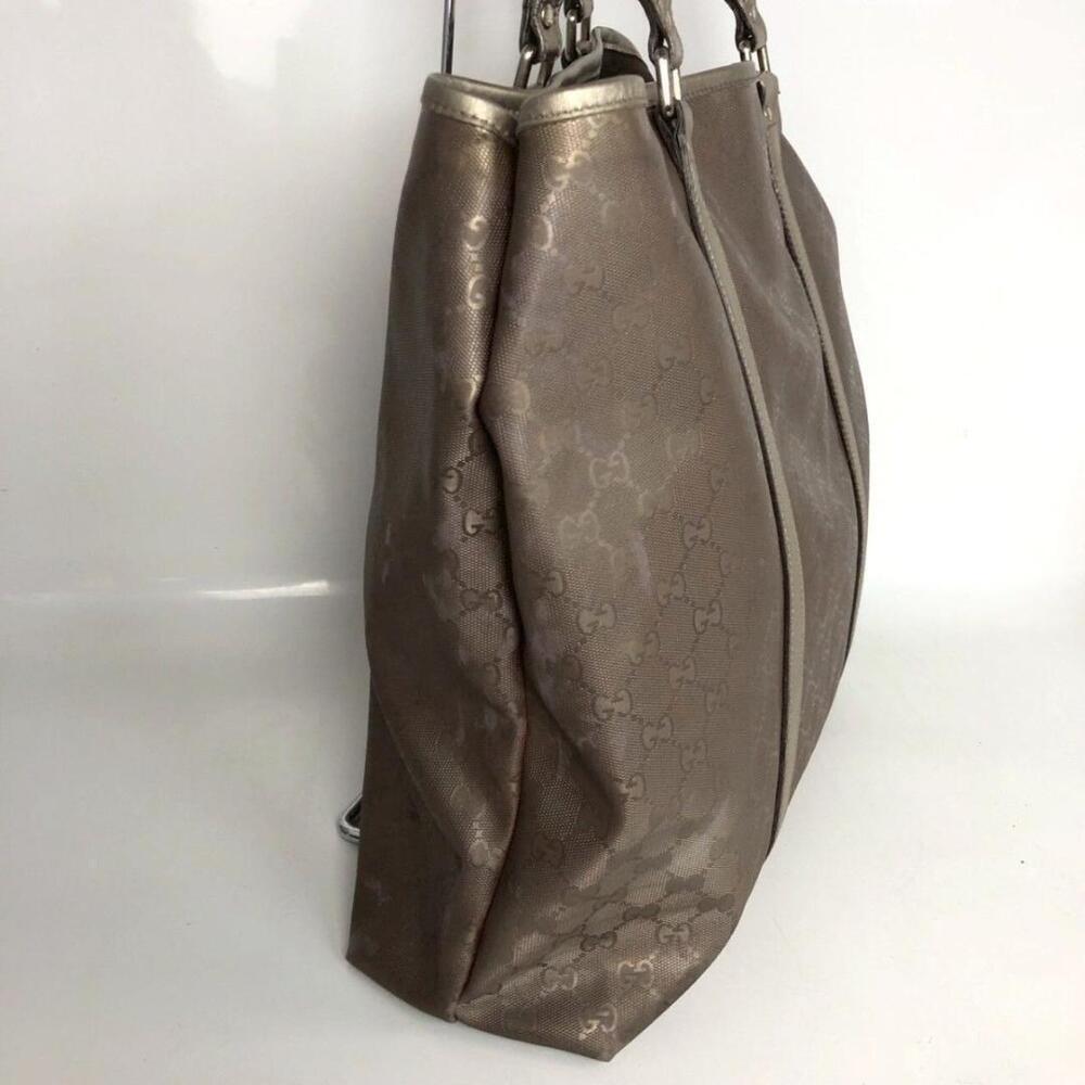 GUCCI Imprime Tote Bag Metallic Handbag - Picture 4 of 10